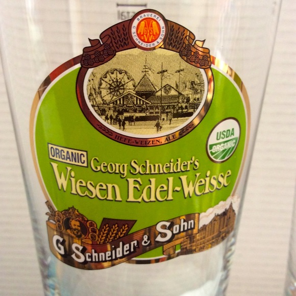 🇩🇪 Georg Schneider’s Edel-Weisse Beer glasses - Picture 5 of 5